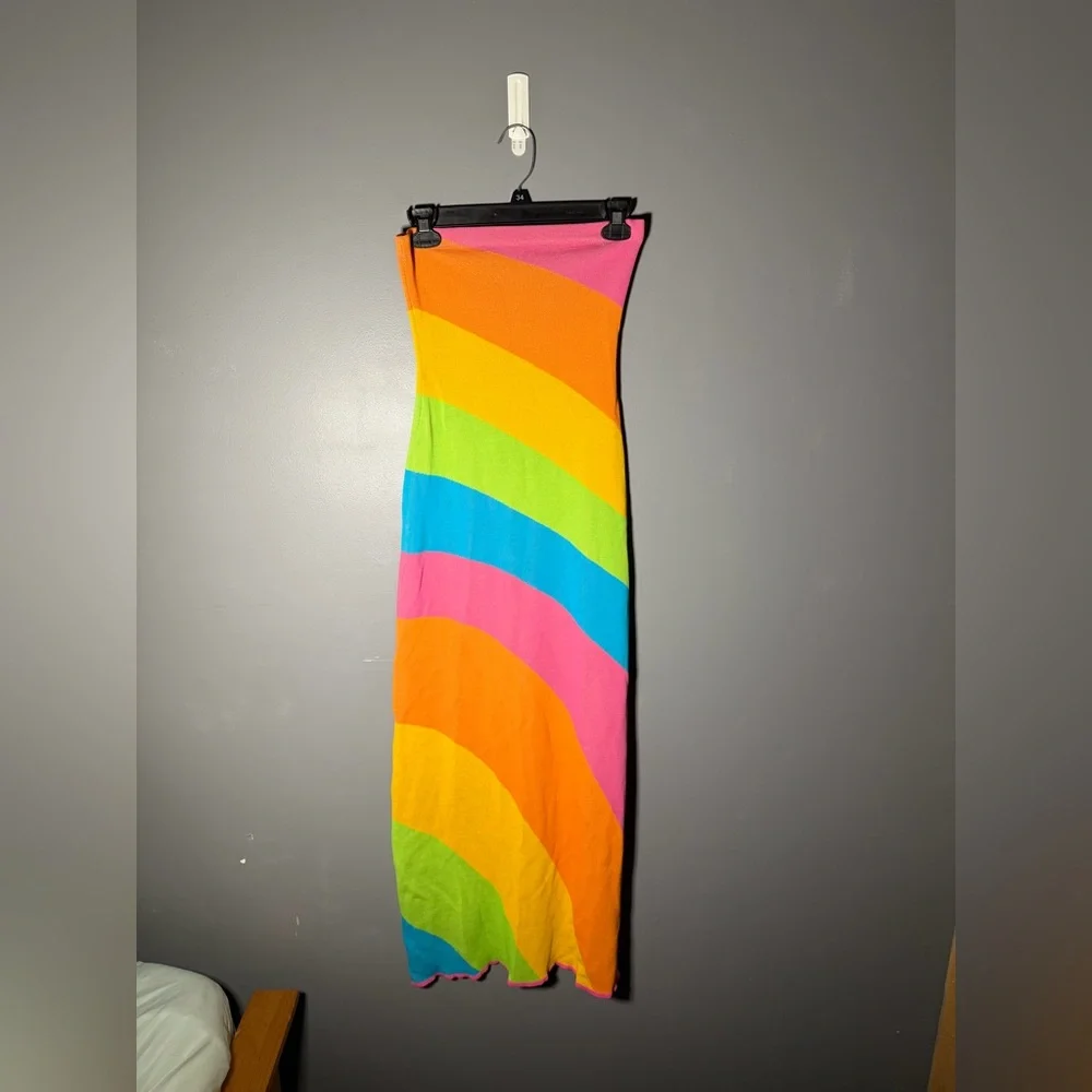 Show Me Your Mumu Island Nights Tube Dress Size Small - Picture 2 of 5